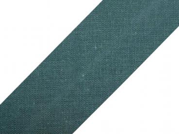 Schrägband Baumwolle Breite 20 mm gefalzt - Dunkelgrün